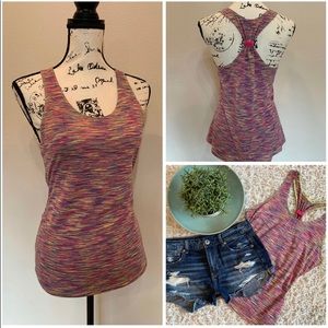 Colorful Spacedye Racerback Tank Top Summer Shirt